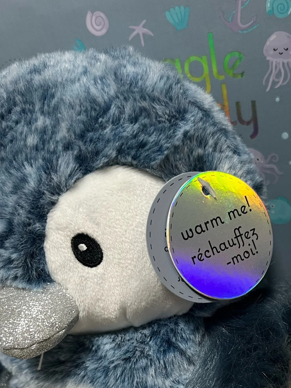 NIB Snuggle Buddy Heat & Hug Penguin Microwavable Plush Toy